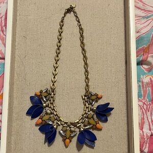 Stella & Dit Blue and Gold Statement Necklace